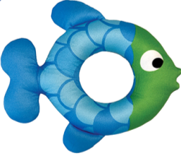 Freeze 'n Float Fish Ring (Blue) | FouFou Dog