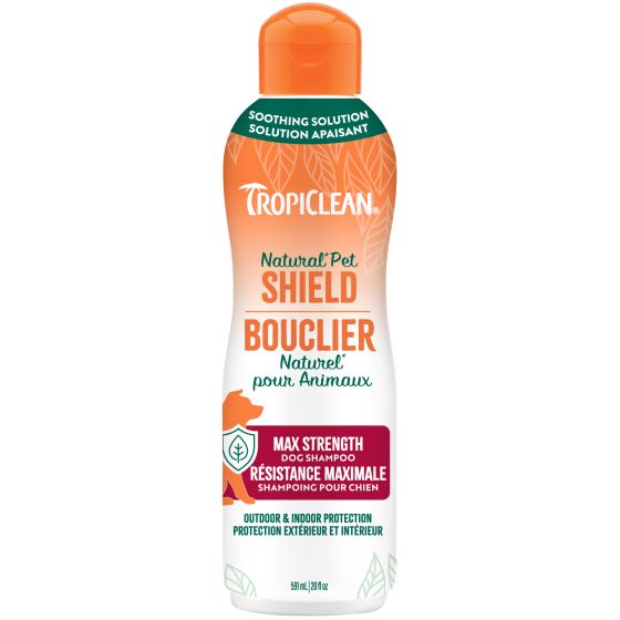 Natural Pet Shield Max Strength Shampoo for Dogs | Tropiclean