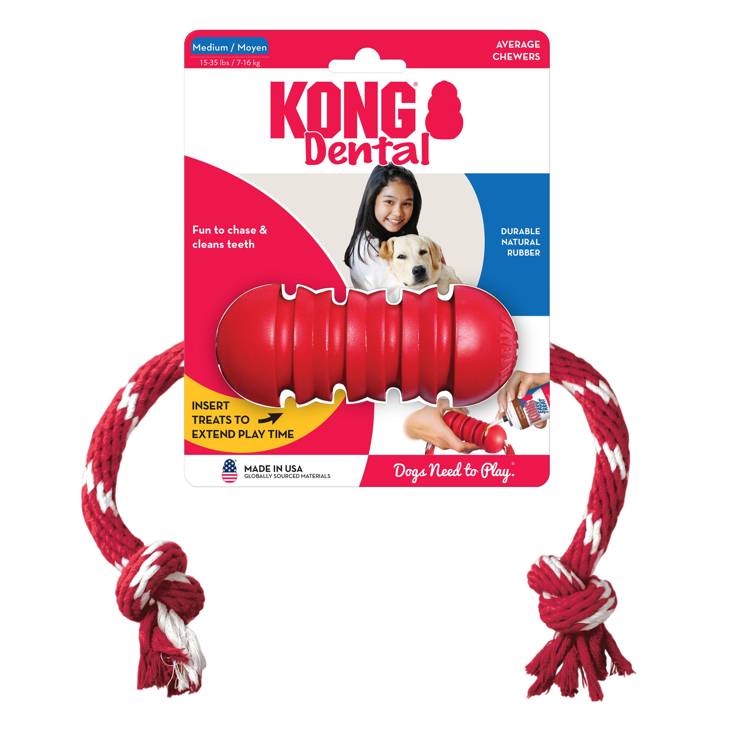 Dental Toy With Rope (Medium) | KONG