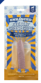 Enhanced Everest Cheese Chew (Large, Blueberry) | This&That