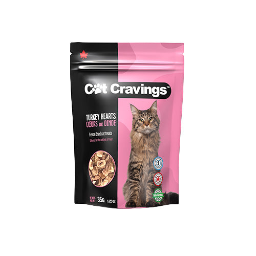 Freeze Dried Turkey Hearts (35g) | Cat Cravings