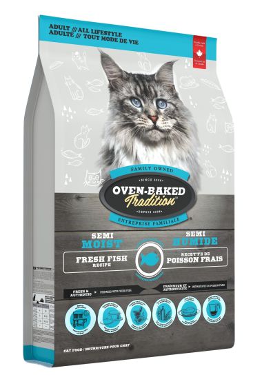 Fish Semi-Moist Adult Cat Food (3lb) | Oven-Baked Tradition