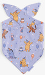 Blue Hunny Bear Birthday Bandana (Reversible) | Tags For Hope