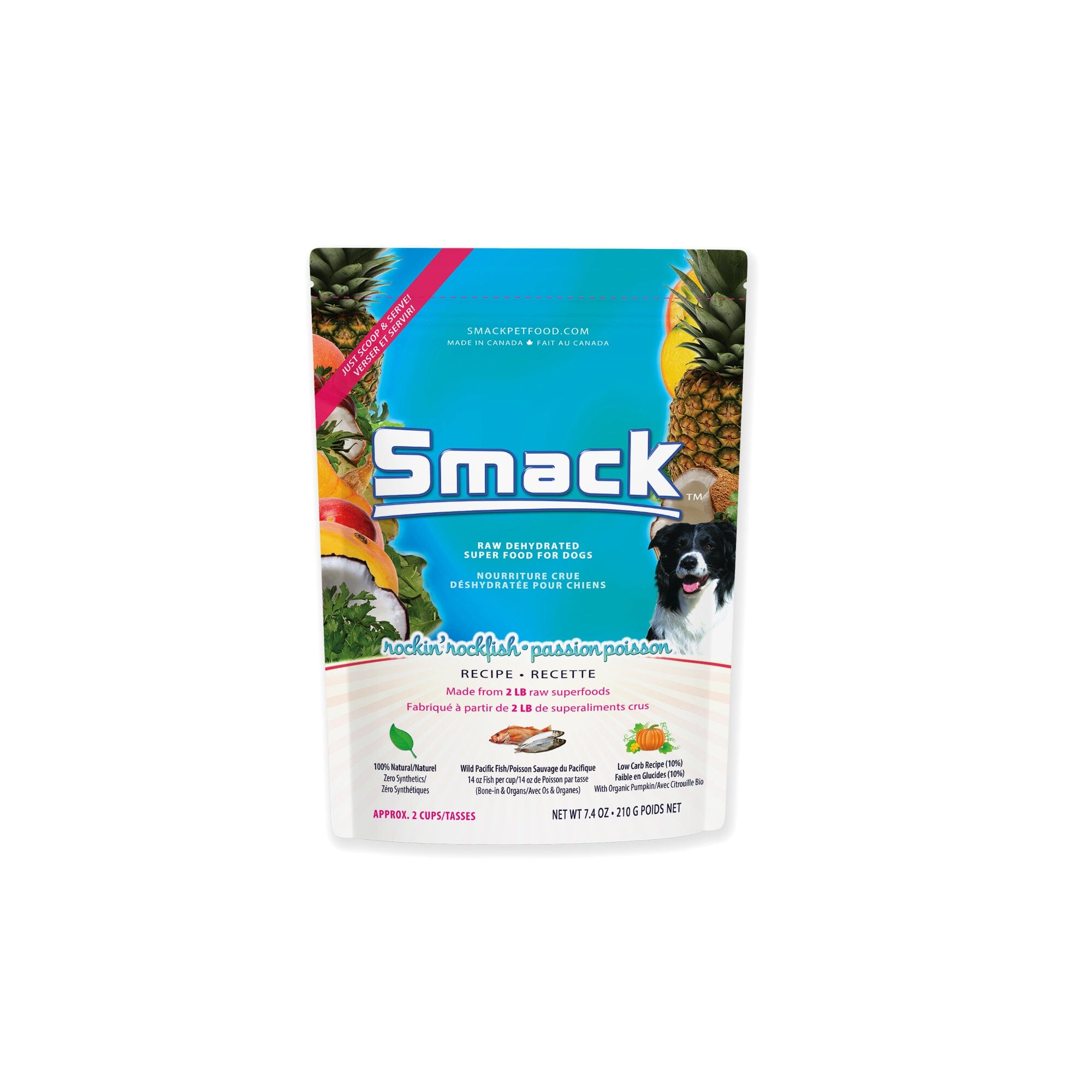 Raw Dehydrated Rockin' Rockfish Dog Food | Smack