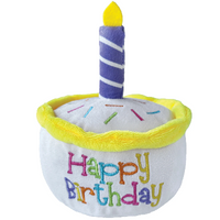 Birthday Cake Dog Toy (White) | FouFou Dog