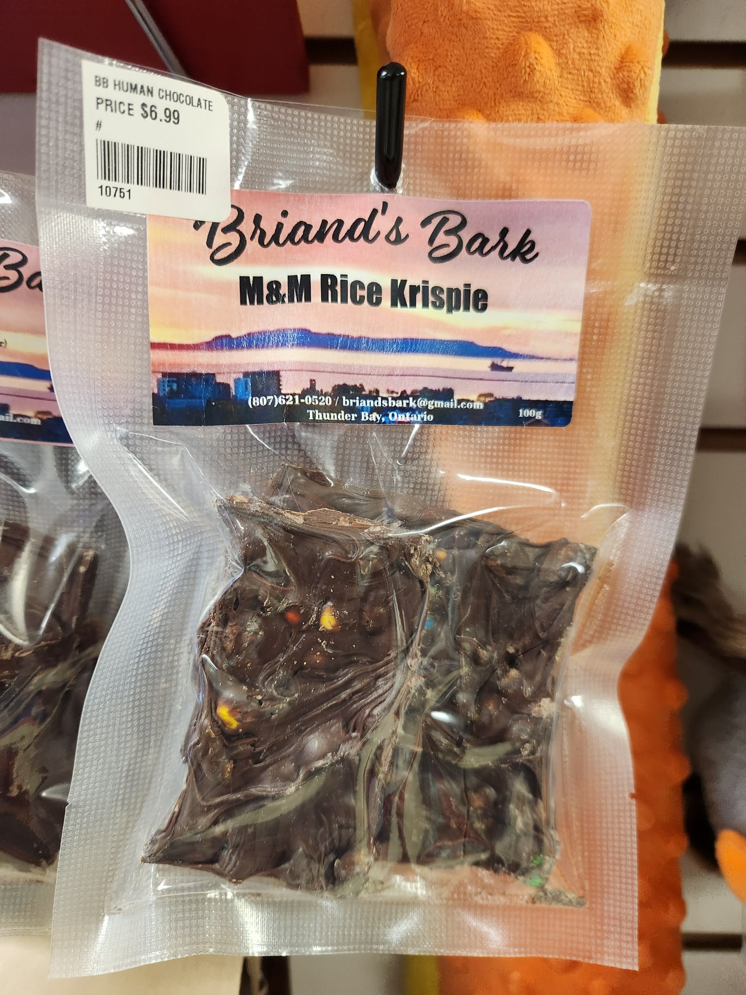 M&M Rice Krispie Chocolate Bark (Not For Animals) | Briand's Bark