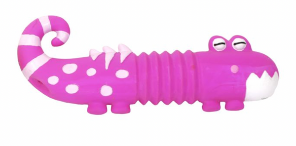 Latex Lizard Dog Toy (Small, Pink) | Bud'Z