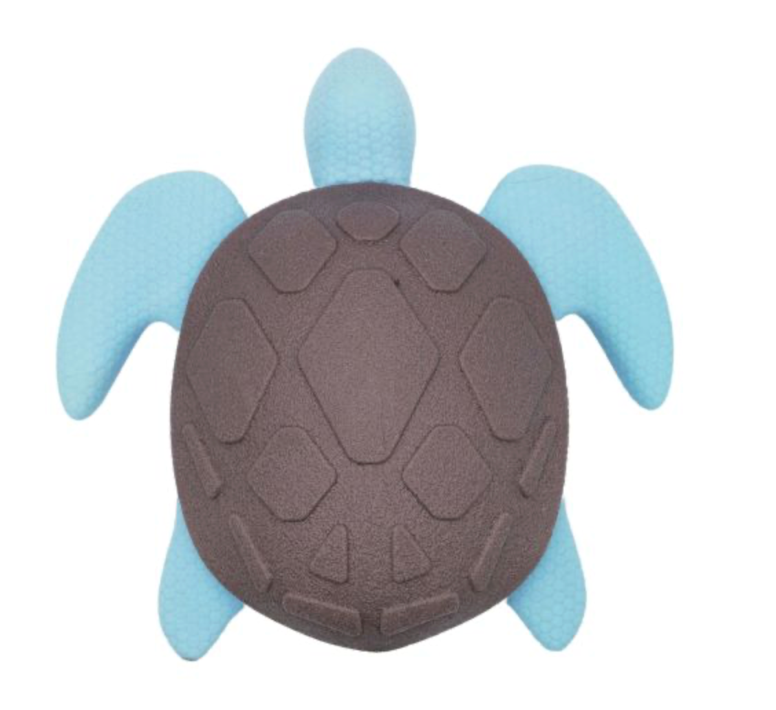 Floating Rubber Turtle Dog Toy (Blue) | Bud'Z