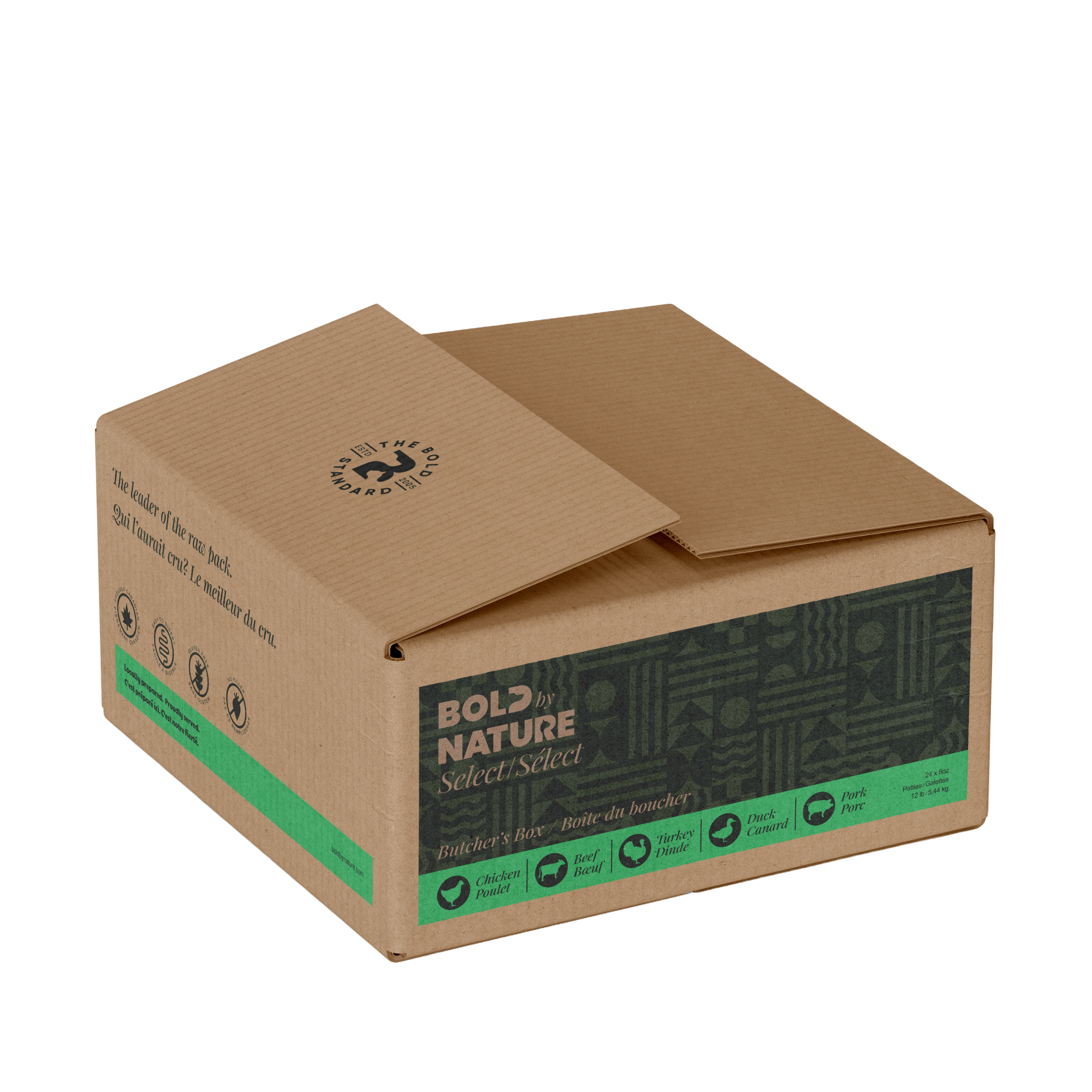 The Works Select Butcher’s Box Raw Frozen Dog Food (12lb) | Bold By Nature