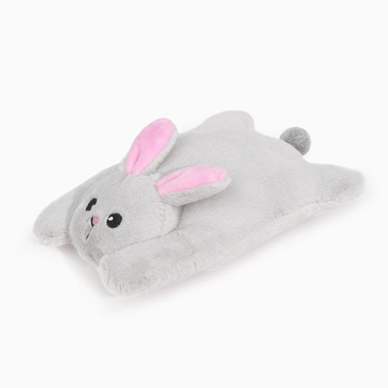 Fuzzy Friendz Flattie Dog Toy (Rabbit) | HugSmart