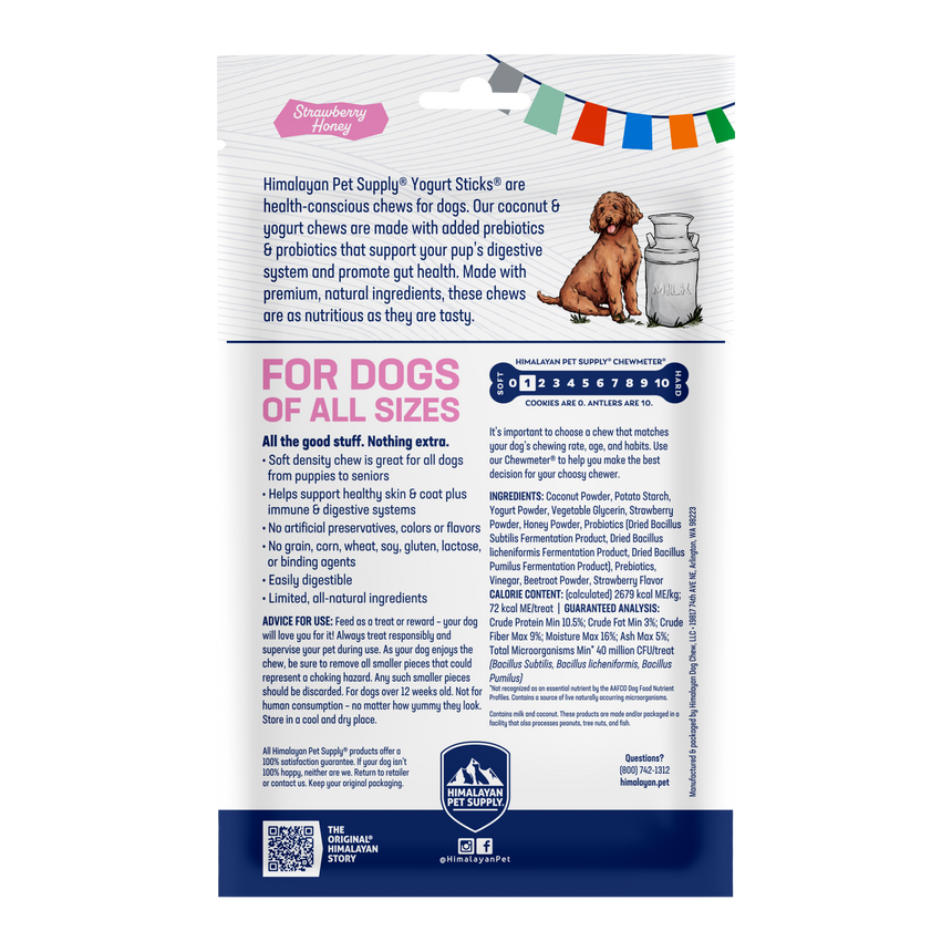 Yogurt Sticks (Strawberry) | Himalayan Pet Supply