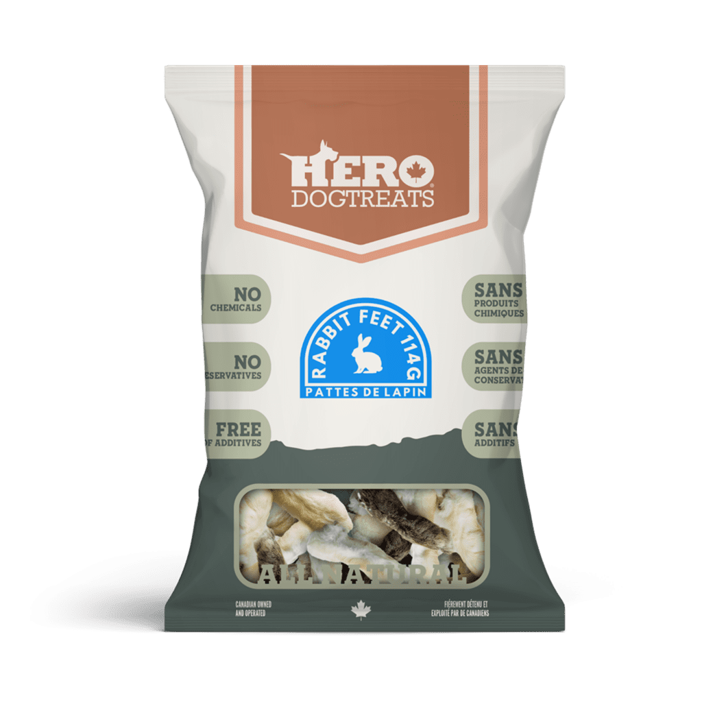 Dehydrated Rabbit Feet | Hero Dog Treats