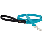 Solid Colour Dog Leash (Aquamarine, 4' X 1/2") | Lupine