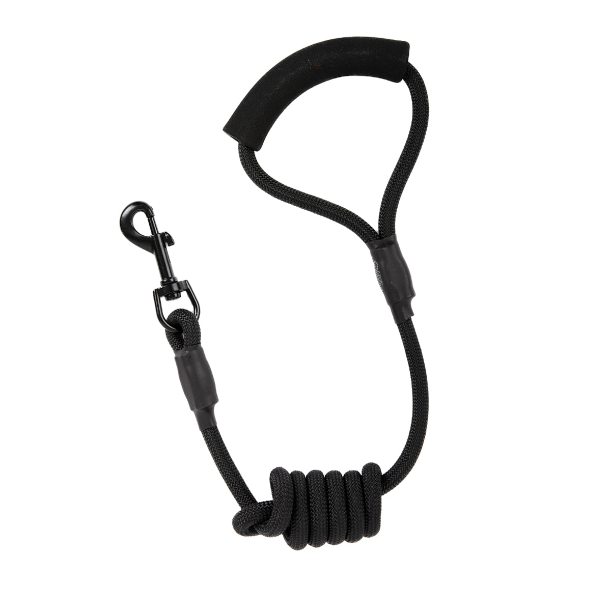 Short Rope Leash (Black) | Brookbrand Pets