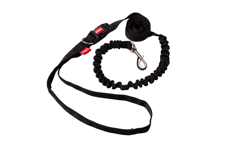 Runner's Leash (Black, 72"X1") | Bud'Z