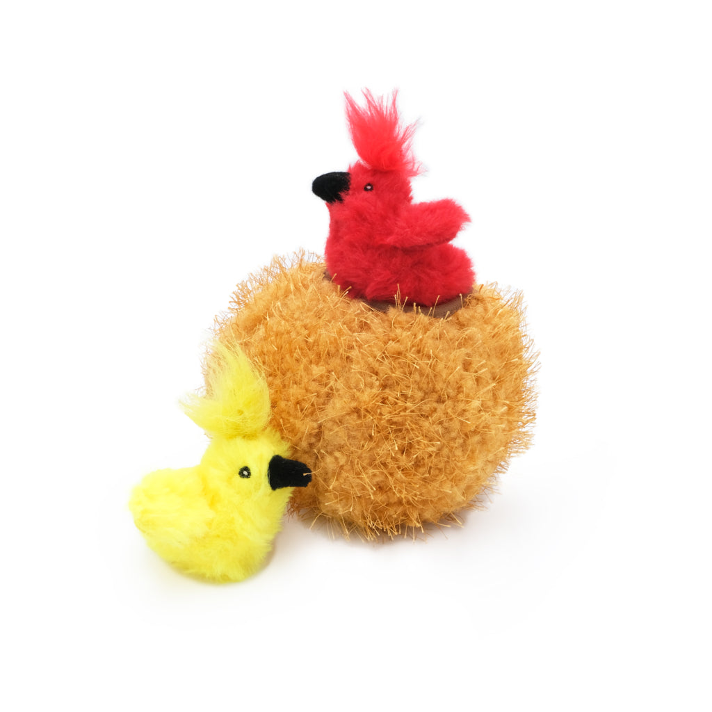 ZippyClaws Burrow Cat Toy (Birds In Nest) | Zippy Paws