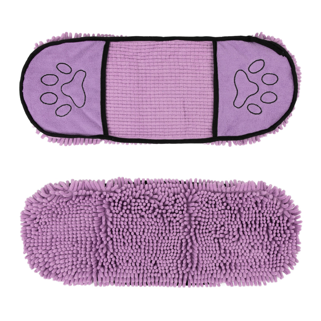 Two-Hand Pet Drying Towel (Purple) | Brookbrand Pets