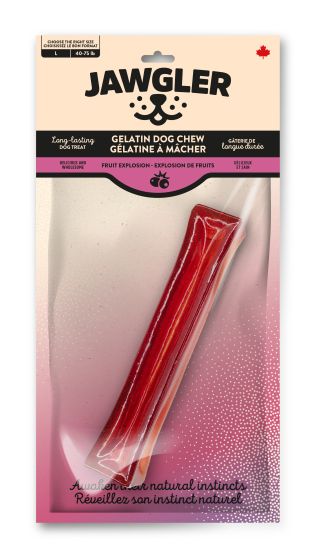 Gelatin Dog Chew (Fruit Explosion Flavour, Large) | Jawgler