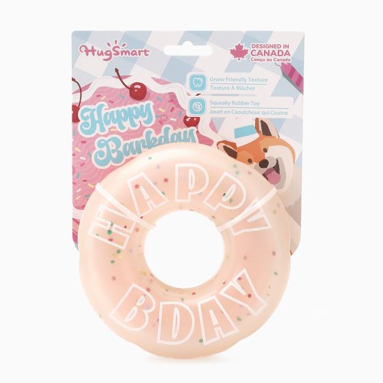 DuraGuard Happy Birthday Donut Dog Toy | HugSmart