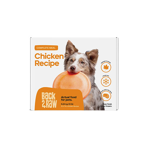 Complete Chicken Recipe Frozen Raw Dog Food (12lb) | Back2Raw