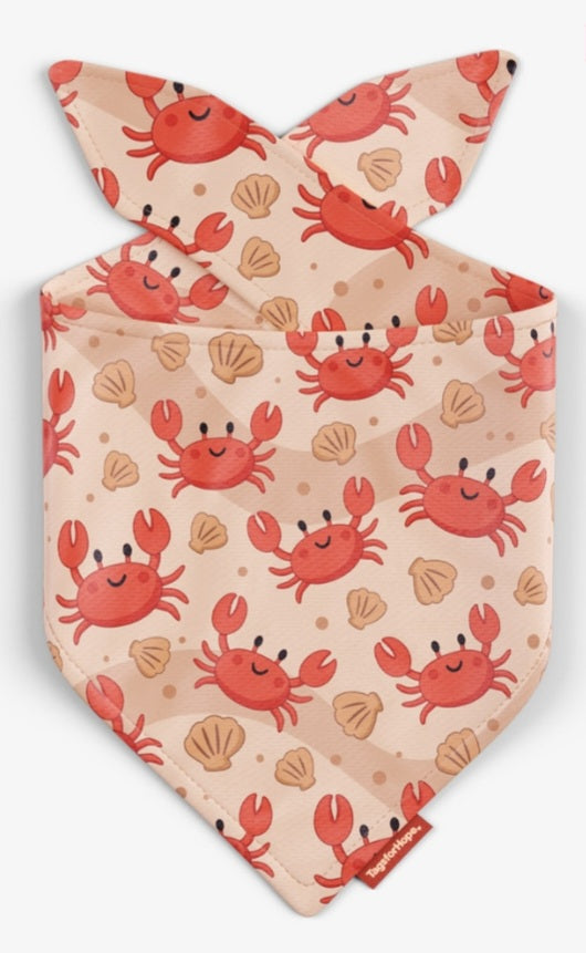 Cute But Crabby Bandana (Reversible) | Tags For Hope