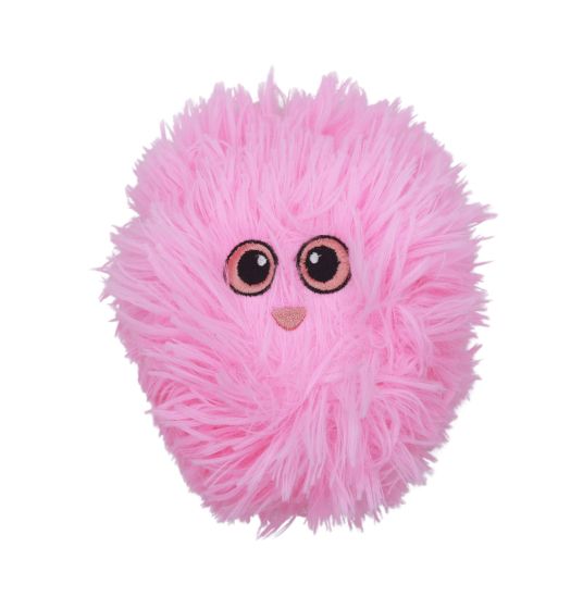 Pink Fluffy Ball Dog Toy | Bud'Z