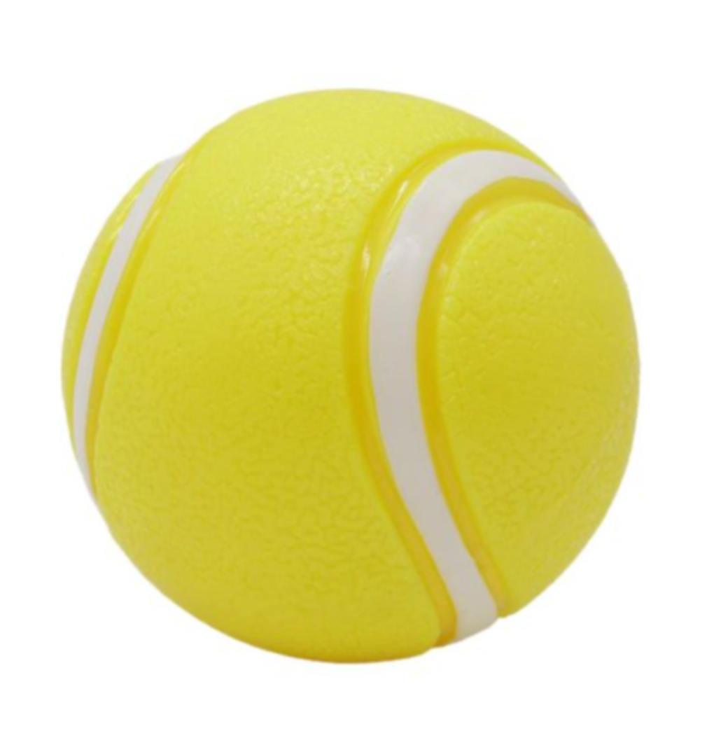 Rubber Ball (Yellow, Small) | Bud'Z