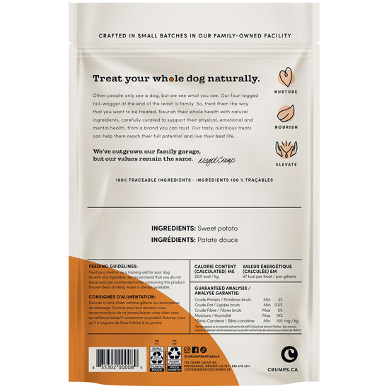 Sweet Potato Chews (160g) | Crumps