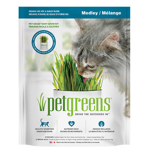 Easy Self-Grow Cat Grass Kit (Medley) | Pet Greens