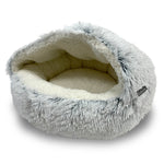 Hooded Pet Bed (Grey) | Cloe & Cluzo
