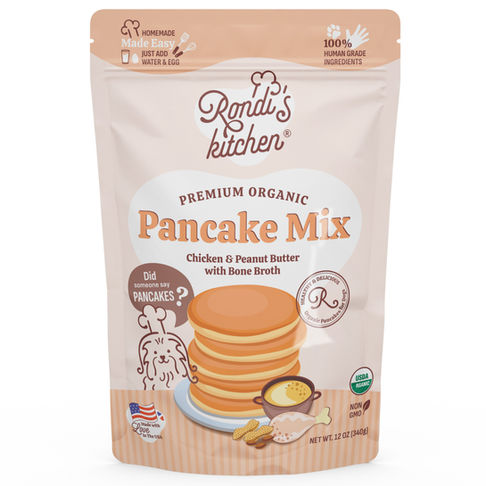 Organic Pancake Mix For Dogs (Chicken & Peanut Butter) | Rondi's Kitchen