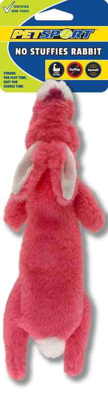 No Stuffies Rabbit Toy | PetSport