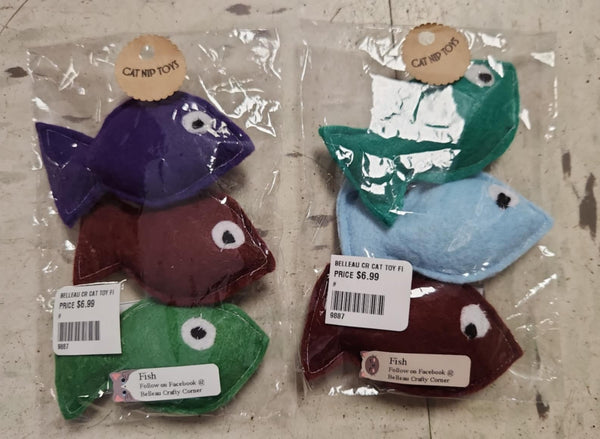 Catnip Toys (Fish) | Belleau Crafty Corner
