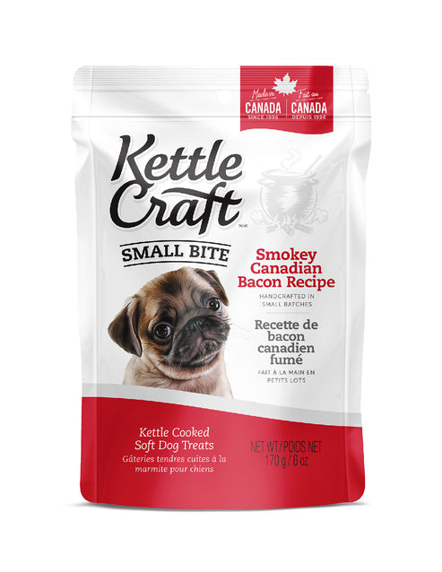 Smokey Canadian Bacon Small Bite Dog Treats | Kettle Craft