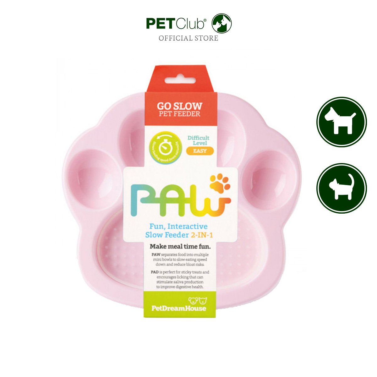 2-in-1 Cat Slow Feeder | PetDreamHouse