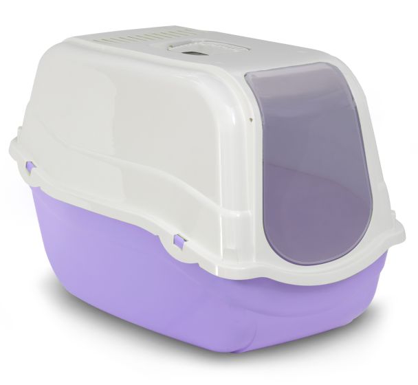 Romeo Litter Pan With Cover (Lilac, 57x39x41cm) | Bergamo