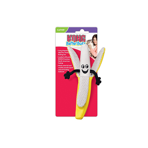 Better Buzz Banana Cat Toy | KONG