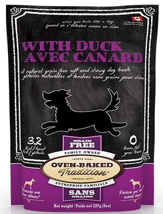 Soft And Chewy Duck Dog Treats (8oz) | Oven-Baked Tradition