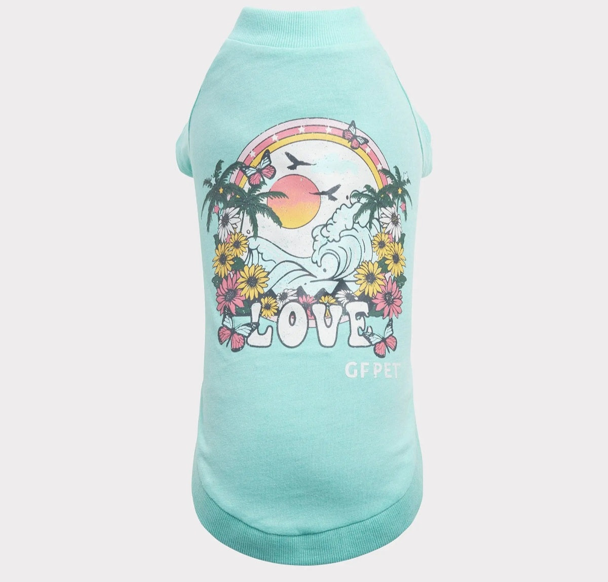 Teal "Love" Shirt | GF Pet