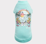 Teal "Love" Shirt | GF Pet
