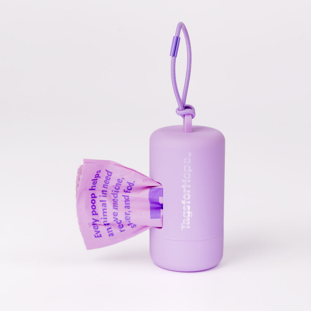 Poop Bag Holder (Lilac) | Tags For Hope