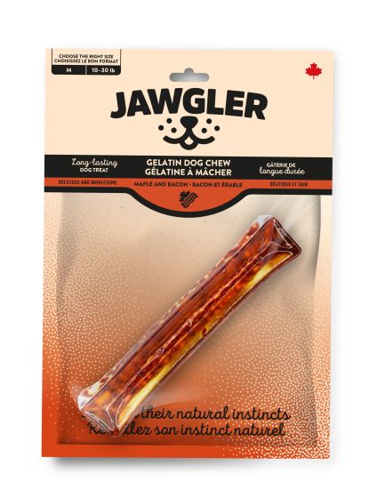 Gelatin Dog Chew (Maple & Bacon Flavour, Medium) | Jawgler