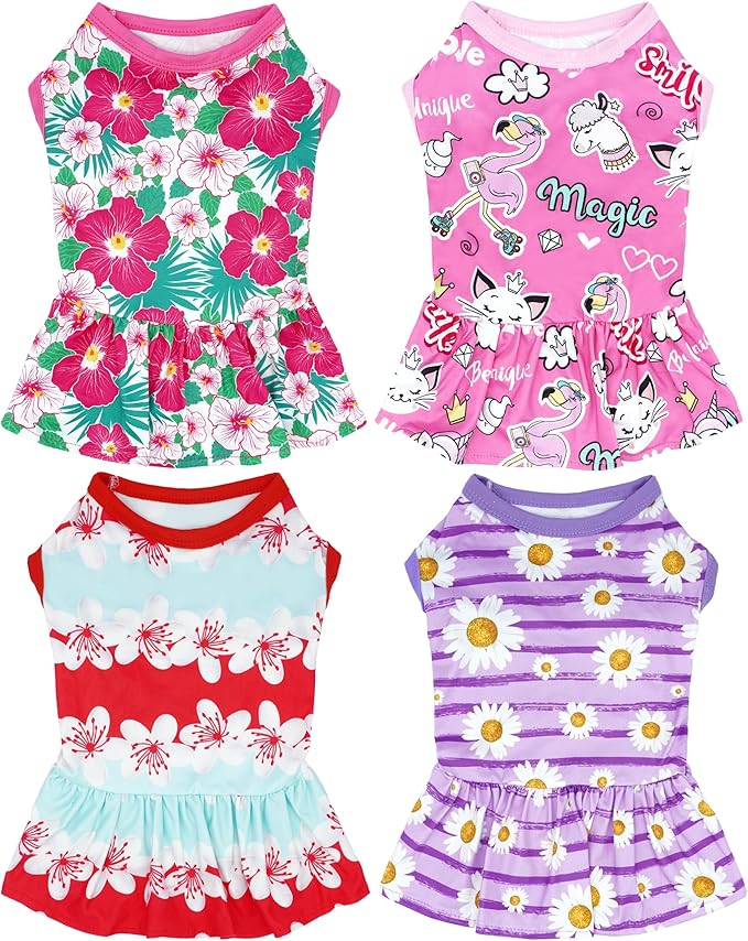 T-Shirt Dog Dress (Small Back Length: 12") | JpGdn