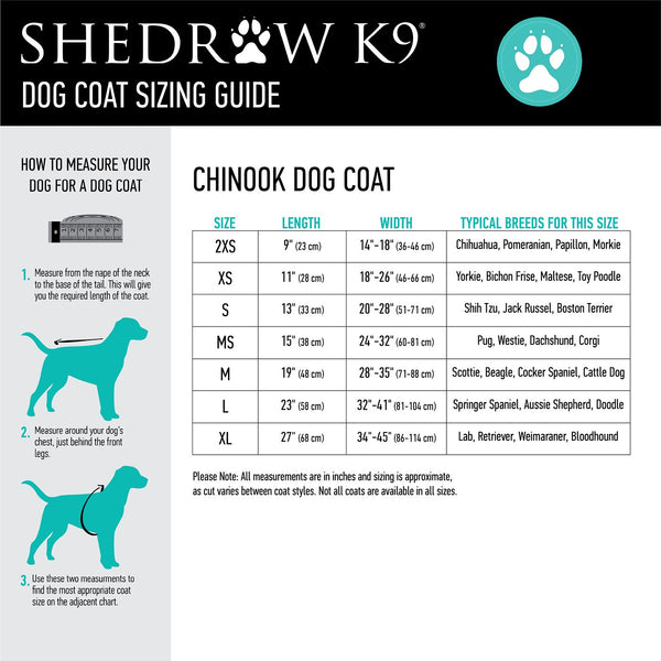 Chinook Dog Coat (Blue) | Shedrow K9