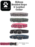 Rideau Braided Rope & Leather Collar (Small) | Shedrow K9