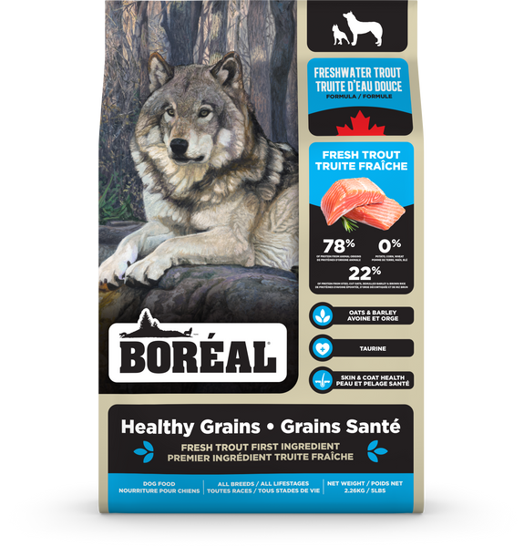 Healthy Grains Freshtrout Formula For Dogs (5lb) | BORÉAL