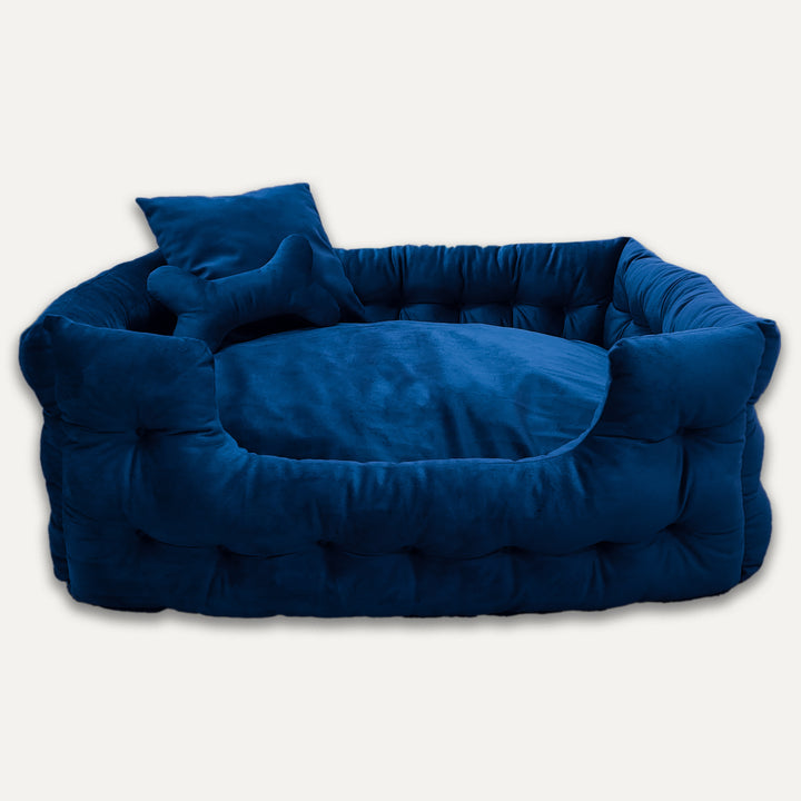 Luxury Velour Pet Bed & Pillows | Gooeez