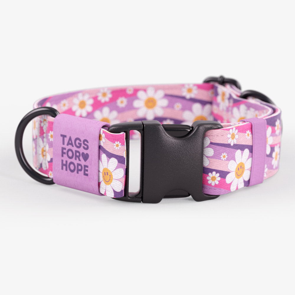 Lilac Flower Power Collar | Tags For Hope