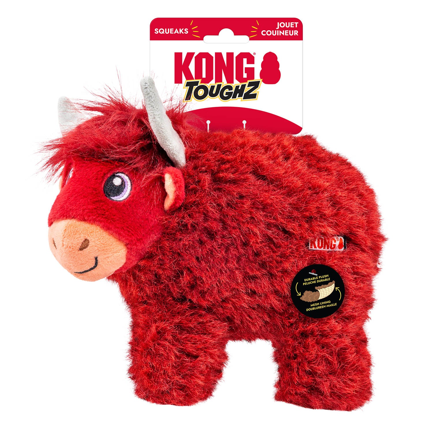 Toughz Highland Cow Dog Toy (Medium) | KONG