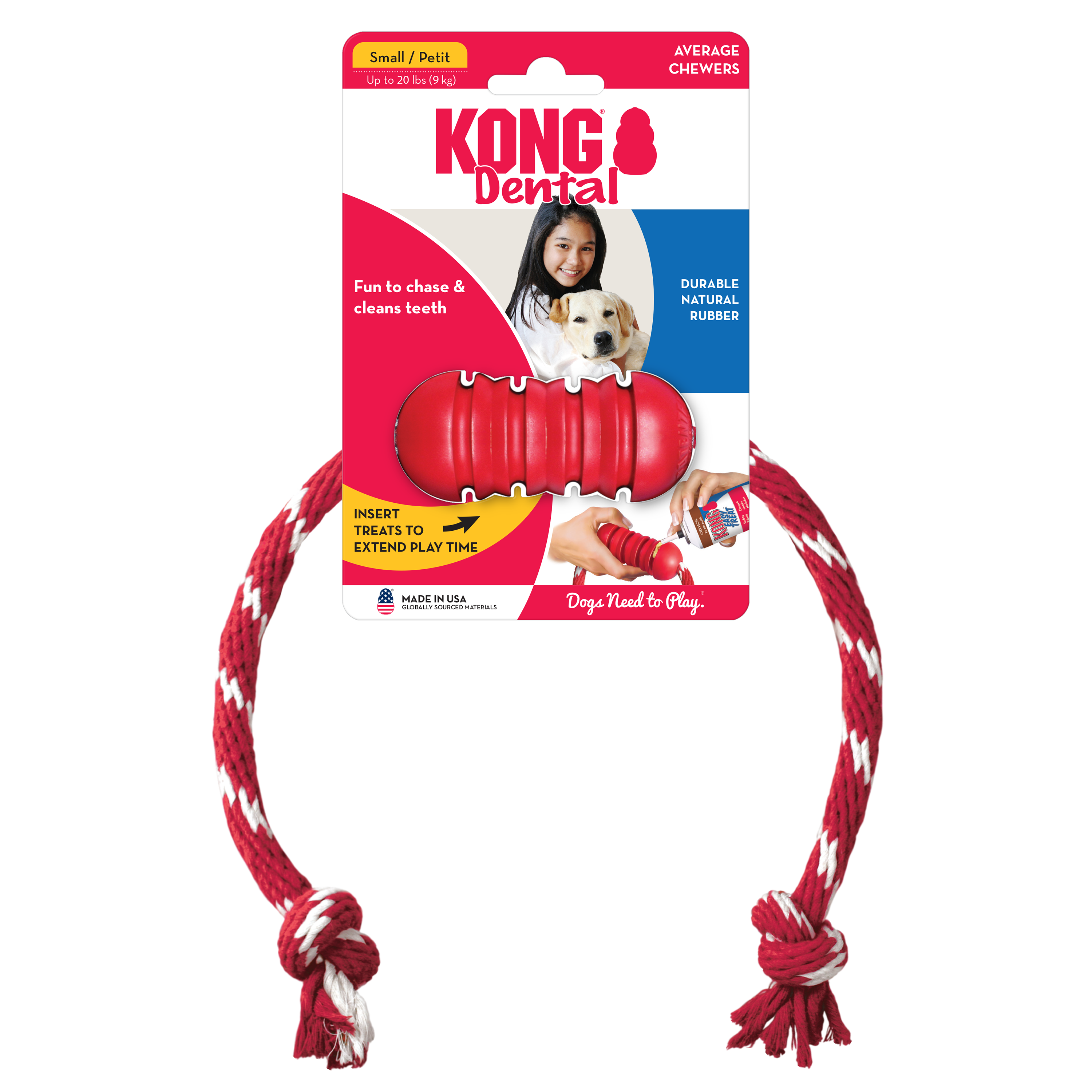 Dental Toy With Rope (Small) | KONG